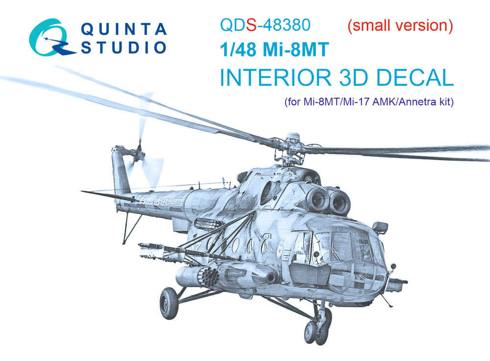 Quinta Studio QDS-48380 1:48 Mil Mi-8MT 3D-Printed Interior Decals