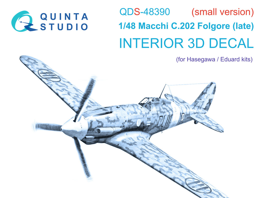 Quinta Studio QDS-48390 1:48 Macchi C.202 Late 3D Interior Decal