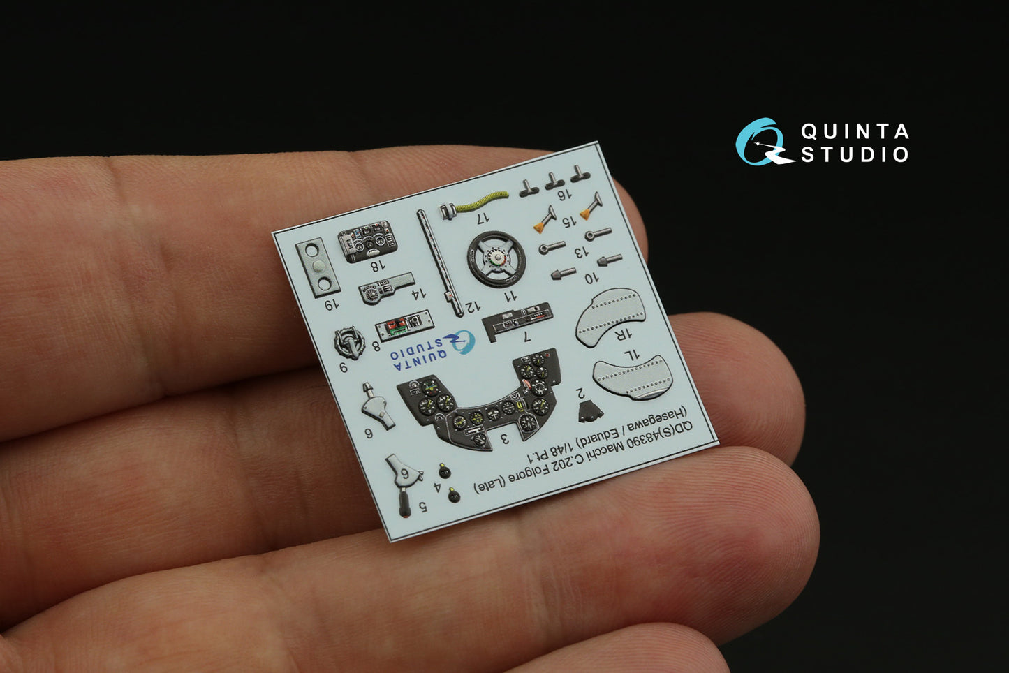 Quinta Studio QDS-48390 1:48 Macchi C.202 Late 3D Interior Decal