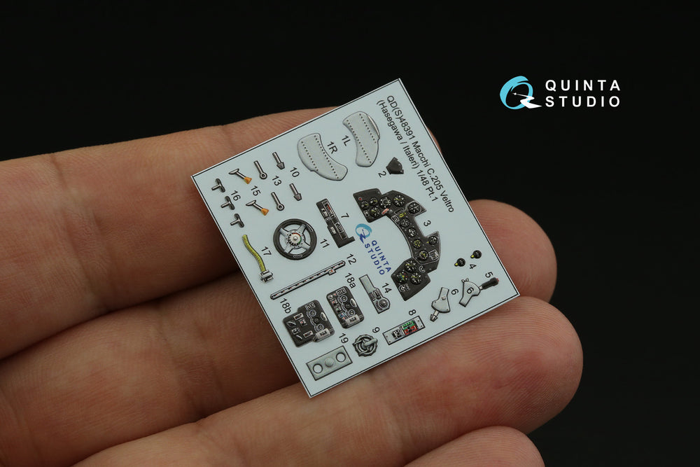 Quinta Studio QDS-48391 1:48 Macchi C.205 Veltro 3D Interior Decal