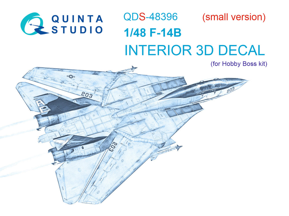 Quinta Studio QDS-48396 1:48 F-14B Tomcat 3D Interior Decal