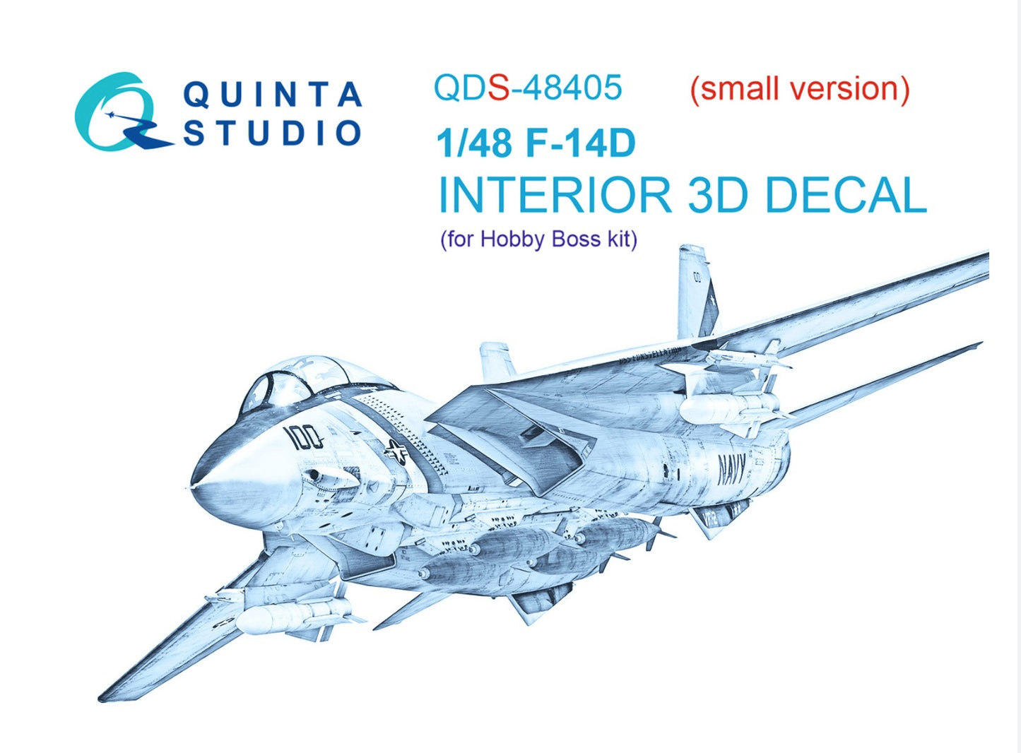 Quinta Studio QDS-48405 1:48 F-14D Tomcat 3D Interior Decal