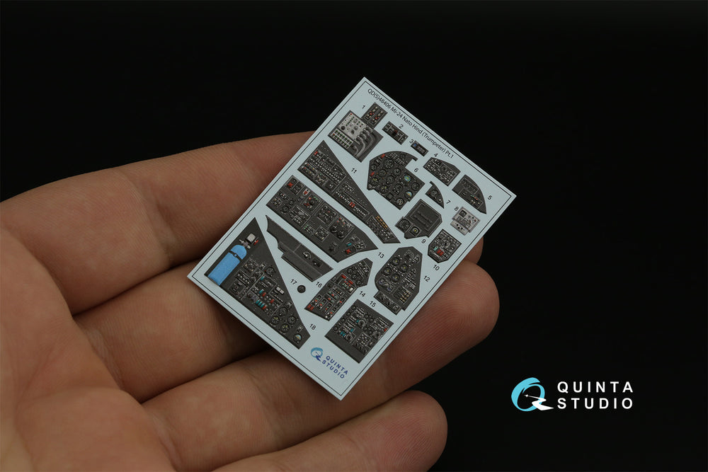 Quinta Studio QDS-48406 1:48 Mi-24D Hind-D 3D Interior Decal