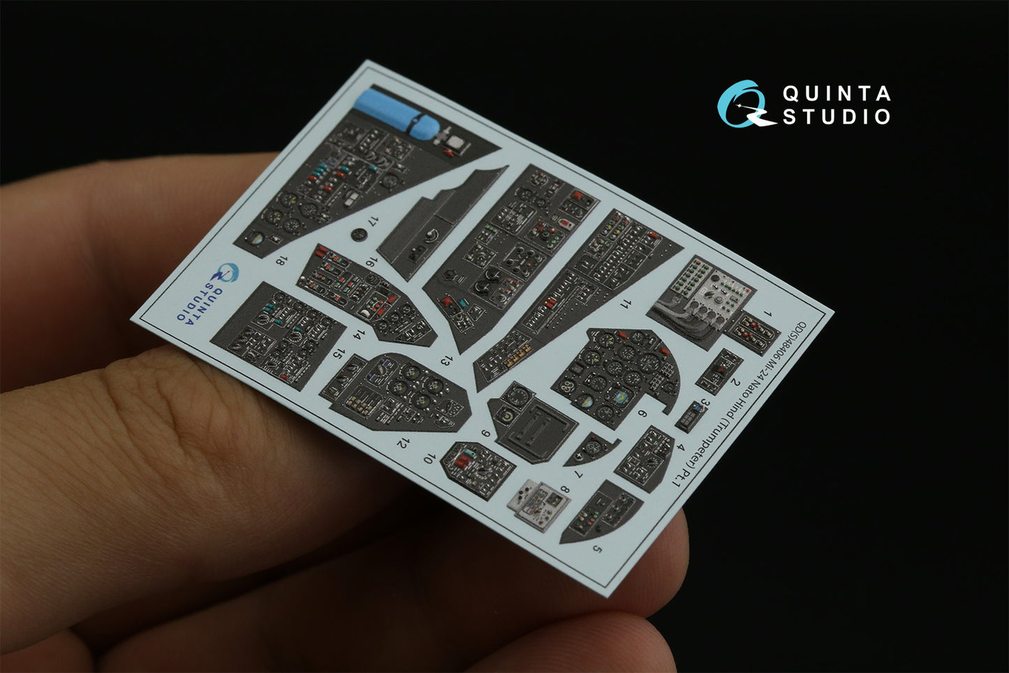 Quinta Studio QDS-48406 1:48 Mi-24D Hind-D 3D Interior Decal