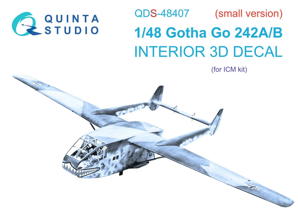 Quinta Studio QDS-48407 1:48 Gotha Go-242A/B 3D Interior Decal