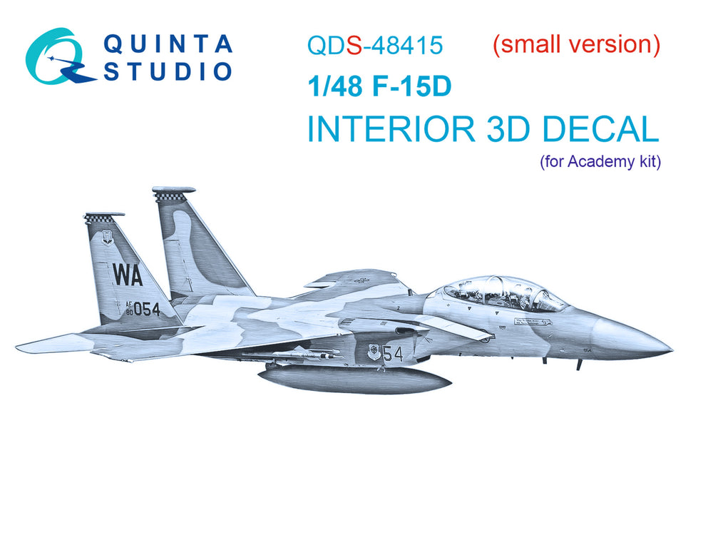 Quinta Studio QDS-48415 1:48 F-15D Eagle 3D Interior Decal