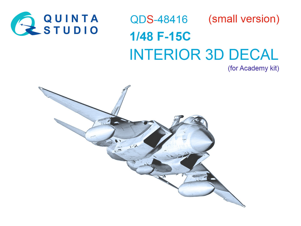Quinta Studio QDS-48416 1:48 F-15C Eagle 3D Interior Decal