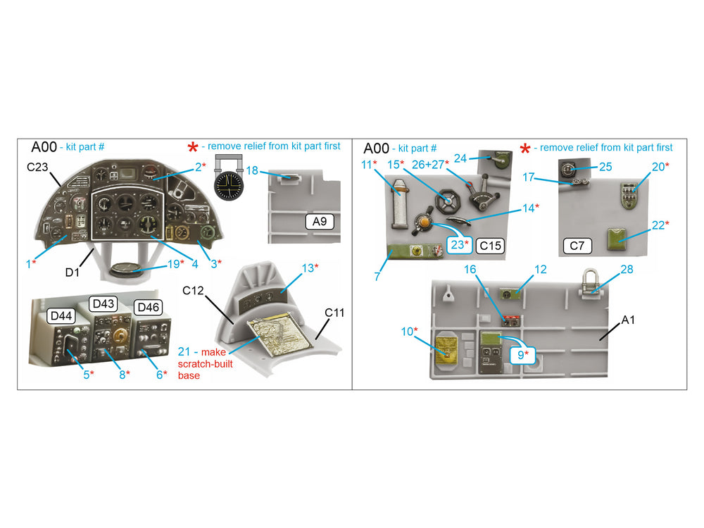 Quinta Studio QDS-48423 1:48 Fulmar Mk.I 3D Interior Decal