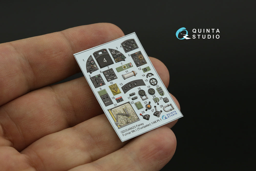 Quinta Studio QDS-48423 1:48 Fulmar Mk.I 3D Interior Decal