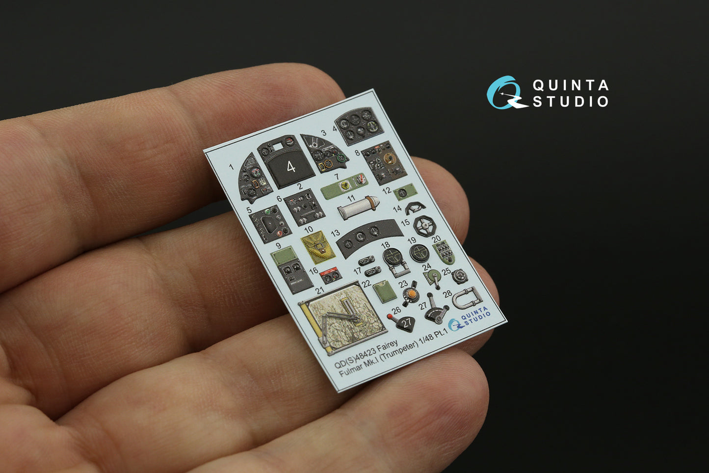Quinta Studio QDS-48423 1:48 Fulmar Mk.I 3D Interior Decal