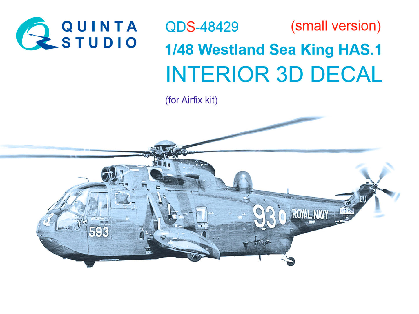 Quinta Studio QDS-48429 1:48 Sea King HAS.1 3D Interior Decal