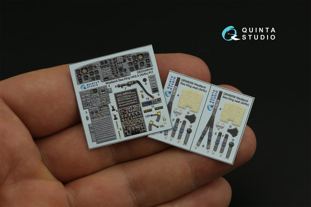 Quinta Studio QDS-48430 1:48 Sea King HAS.5 3D Interior Decal