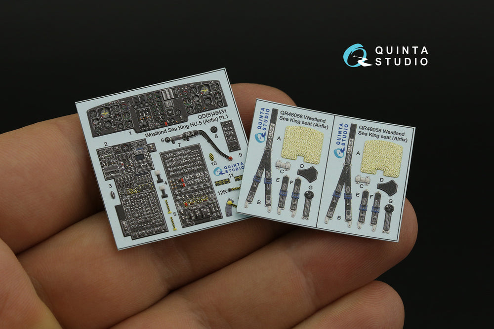 Quinta Studio QDS-48431 1:48 Sea King HU.5 3D Interior Decal