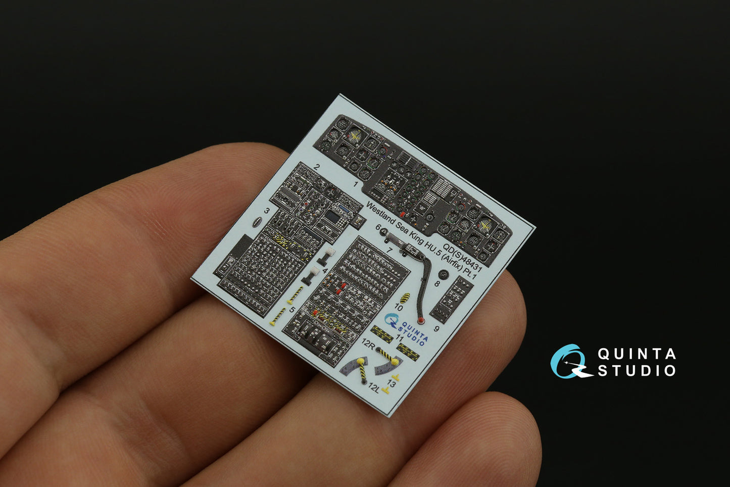 Quinta Studio QDS-48431 1:48 Sea King HU.5 3D Interior Decal