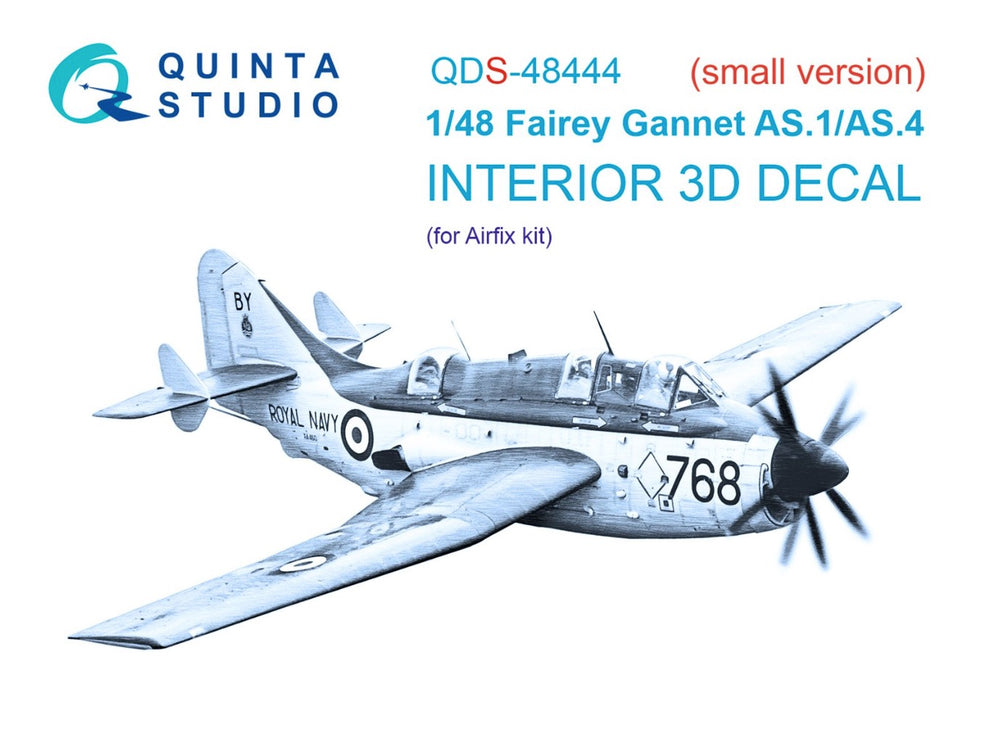 Quinta Studio QDS-48444 1:48 Gannet AS.1/AS.4 3D Interior Decal