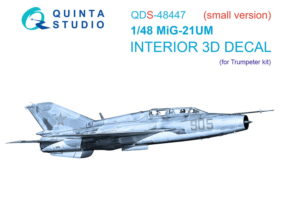 Quinta Studio QDS-48447 1:48 MiG-21UM 3D Interior Decal