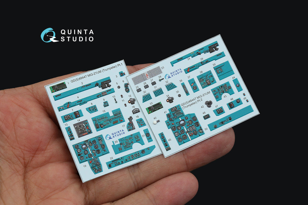 Quinta Studio QDS-48447 1:48 MiG-21UM 3D Interior Decal