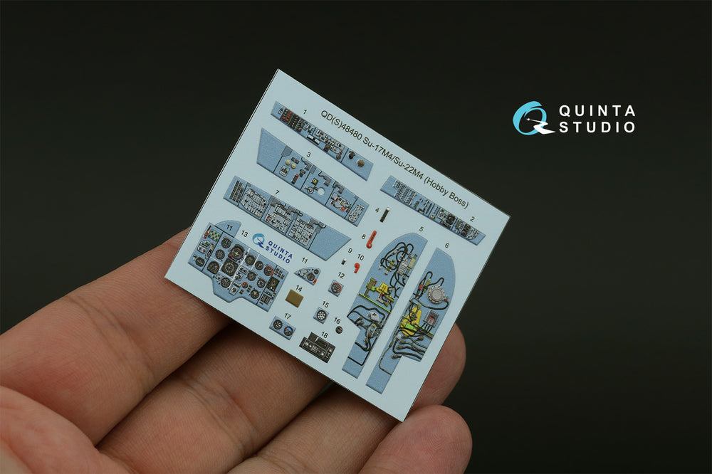 Quinta Studio QDS-48480 1:48 Su-17M4/Su-22M4 3D Interior Decal