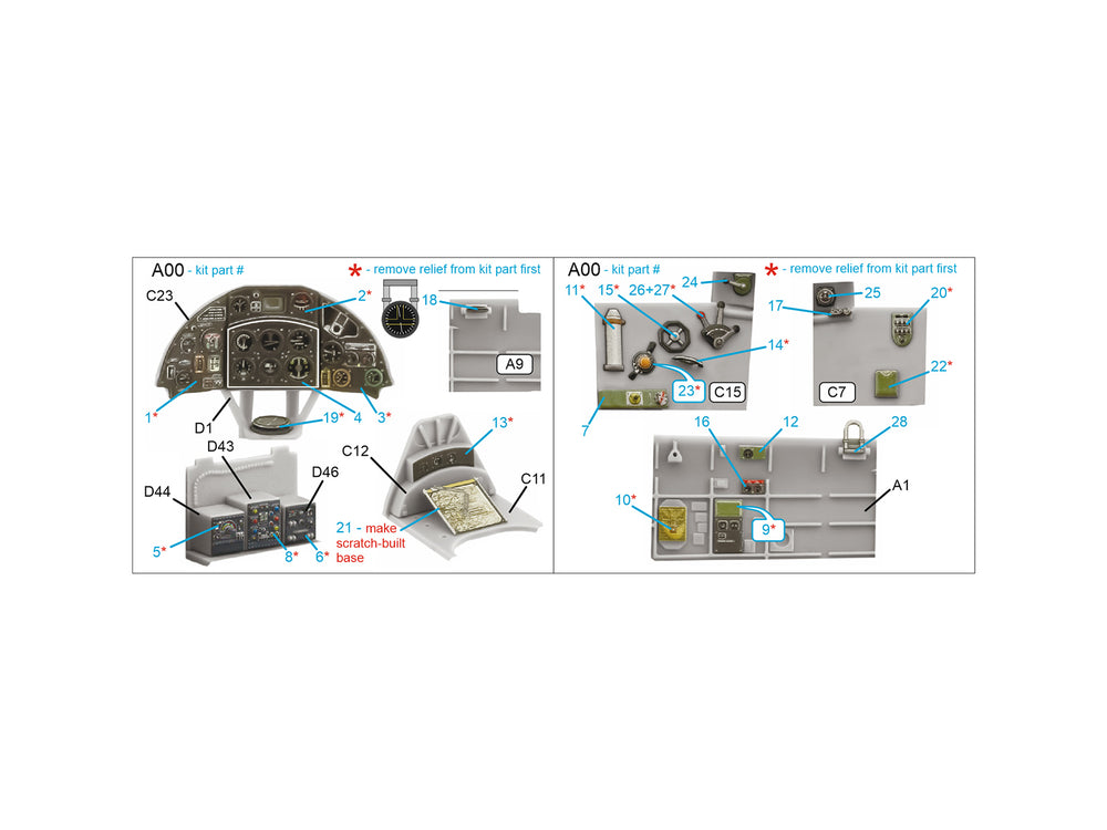 Quinta Studio QDS-48534 1:48 Fulmar Mk.II 3D Interior Decal