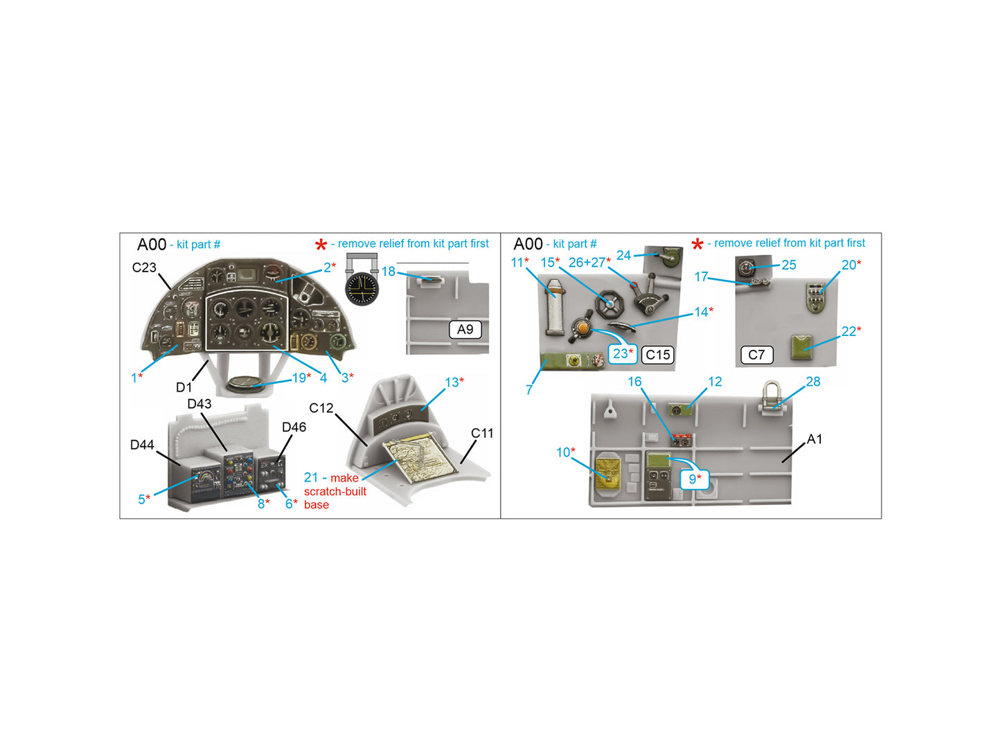 Quinta Studio QDS-48534 1:48 Fulmar Mk.II 3D Interior Decal