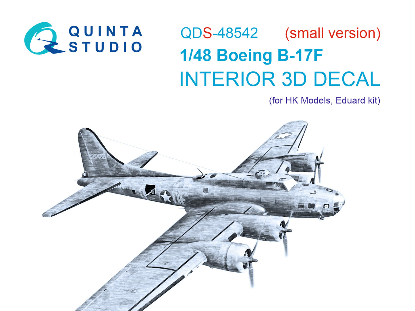 Quinta Studio QDS-48542 1:48 B-17F Flying Fortress 3D Interior Decal