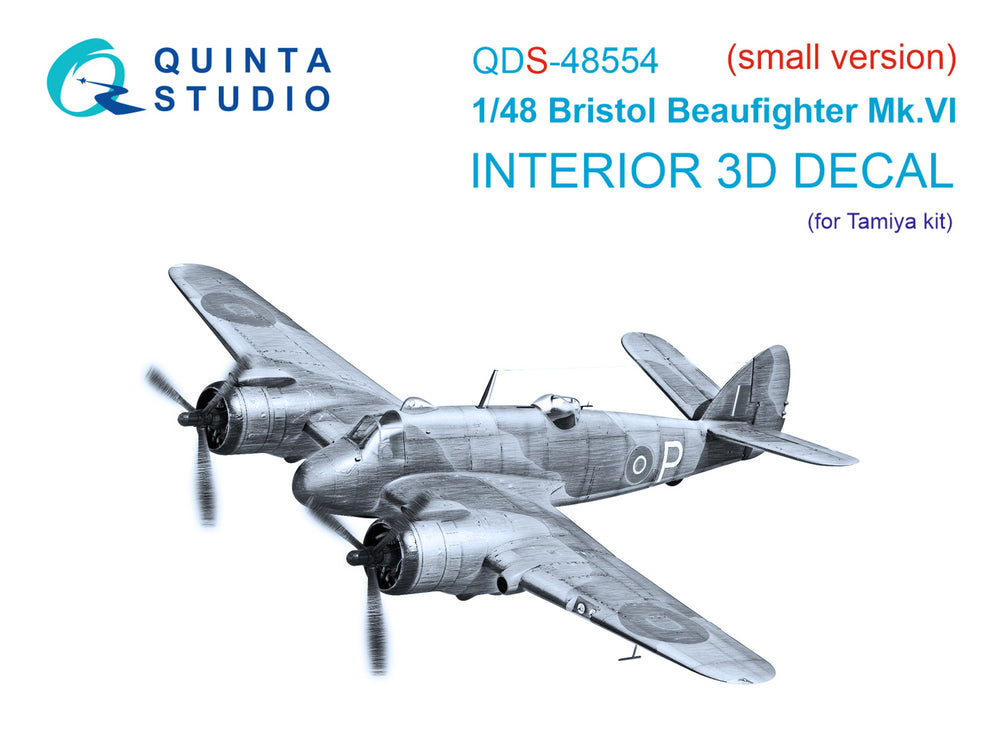 Quinta Studio QDS-48554 1:48 Beaufighter Mk.VI 3D Interior Decal