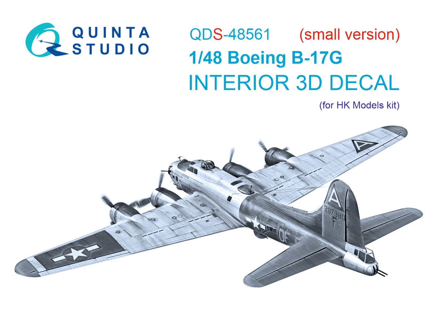 Quinta Studio QDS-48561 1:48 B-17G Flying Fortress 3D Interior Decal