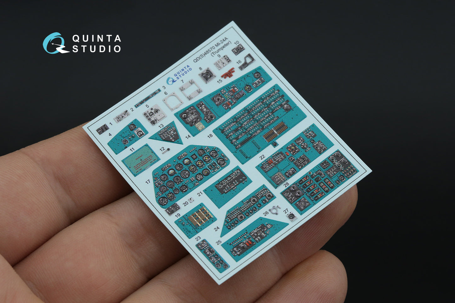 Quinta Studio QDS-48570 1:48 Mil Mi-24A 3D-Printed Interior decal