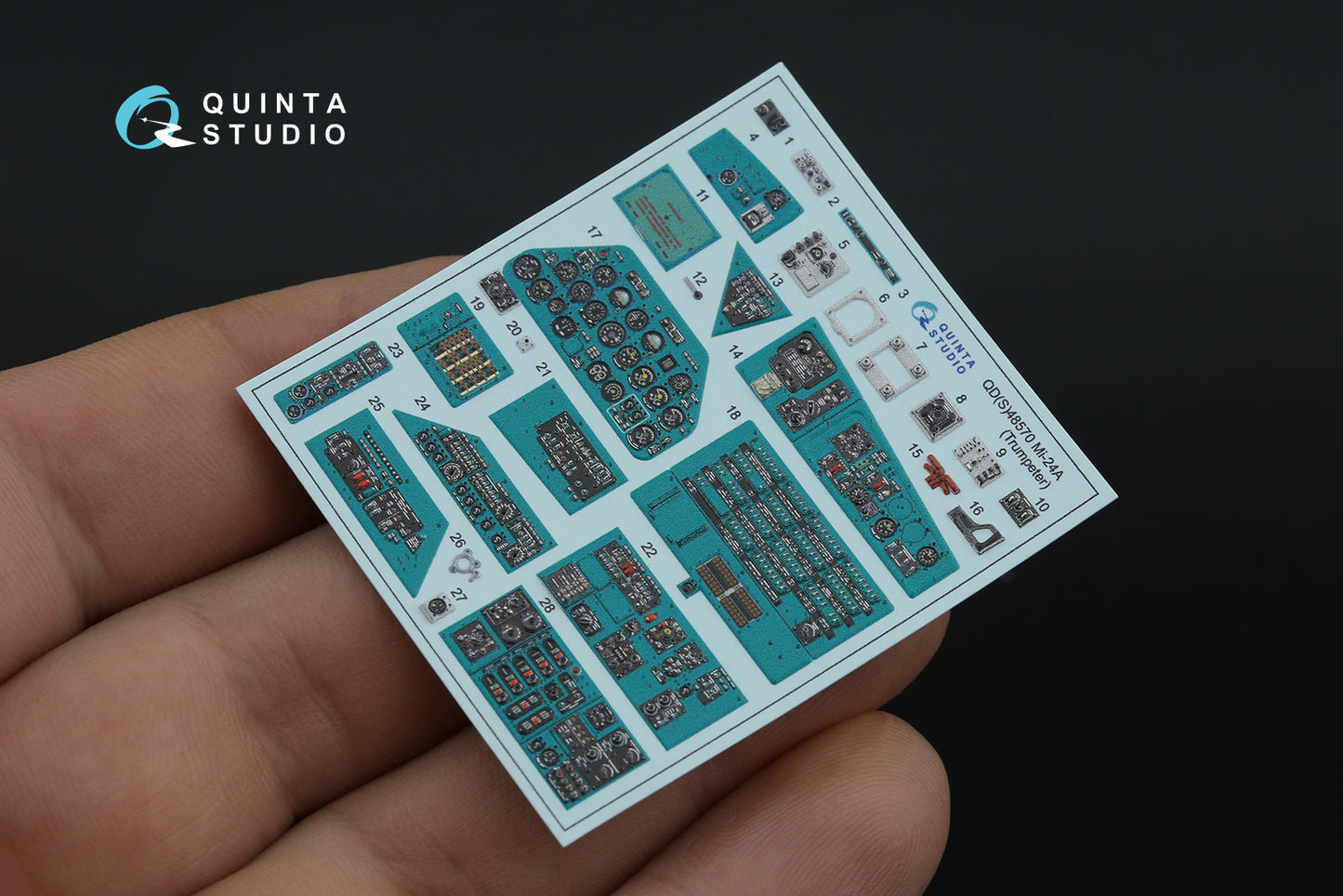 Quinta Studio QDS-48570 1:48 Mil Mi-24A 3D-Printed Interior decal