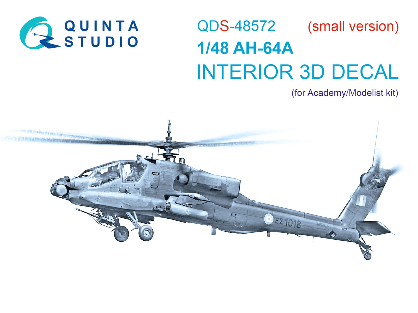Quinta Studio QDS-48572 1:48 AH-64A Apache 3D Interior Decal