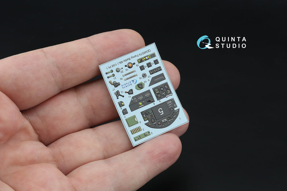 Quinta Studio QDS-48574 1:48 Battle Mk.I 3D Interior Decal