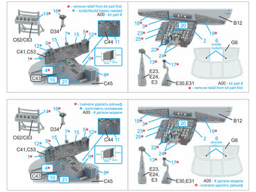 Quinta Studio QDS-48590 1:48 MH-60L Blackhawk 3D Interior Decal