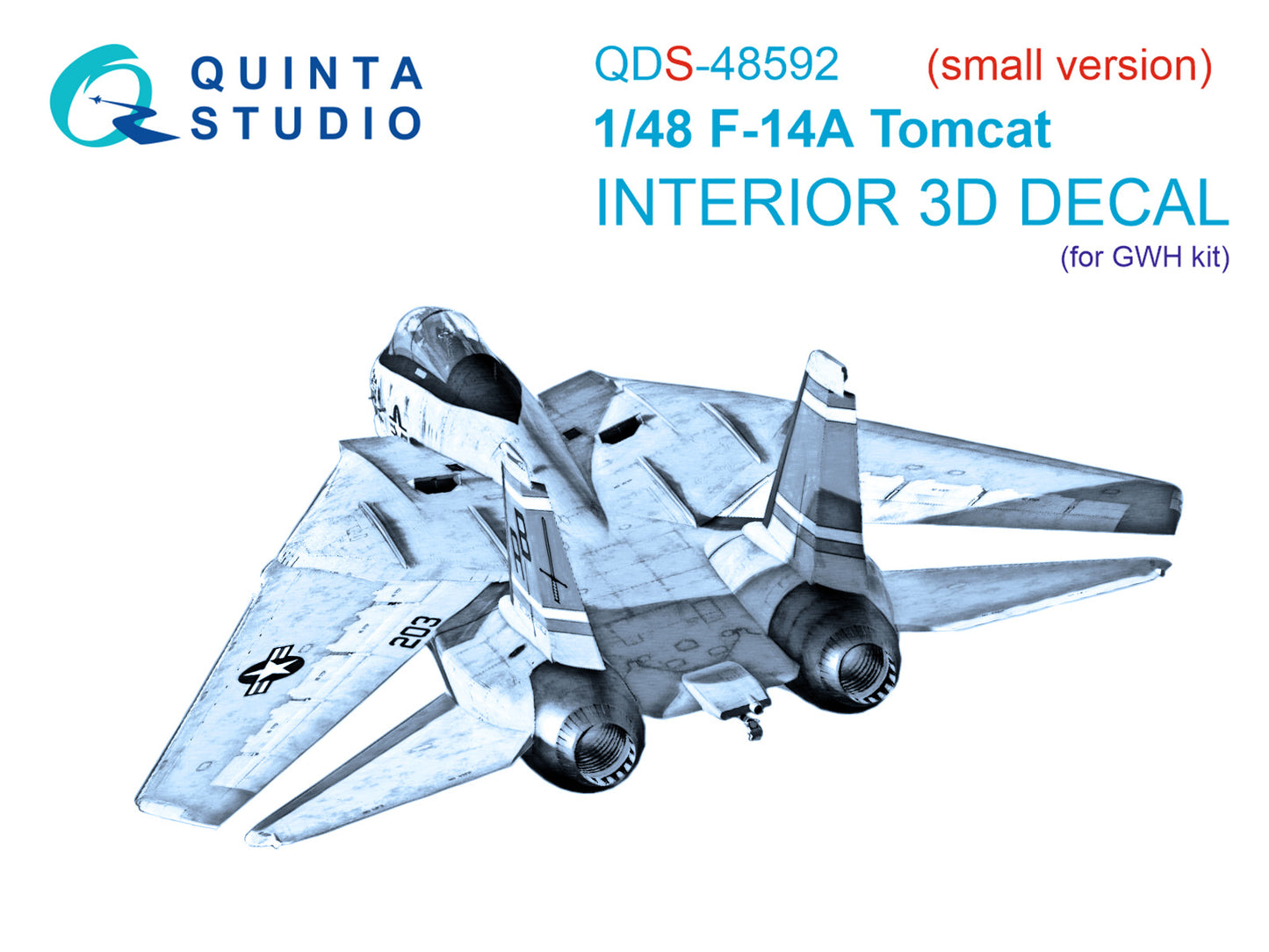 Quinta Studio QDS-48592 1:48 F-14A Tomcat 3D Interior Decal