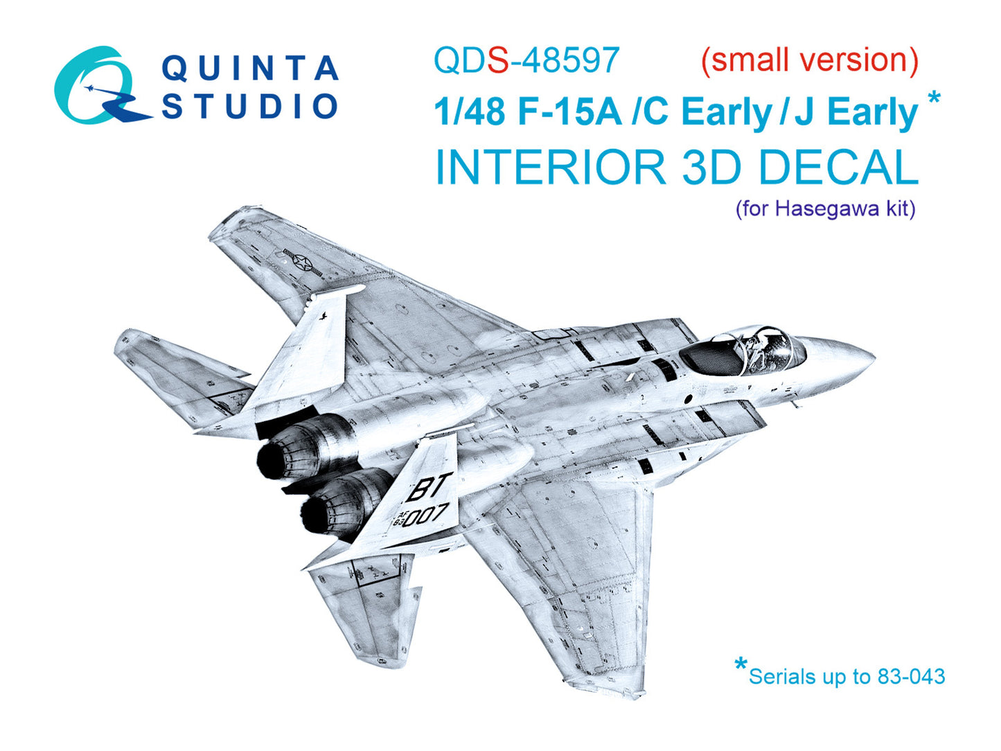 Quinta Studio QDS-48597 1:48 F-15A/C/J Early Eagle 3D Interior Decal
