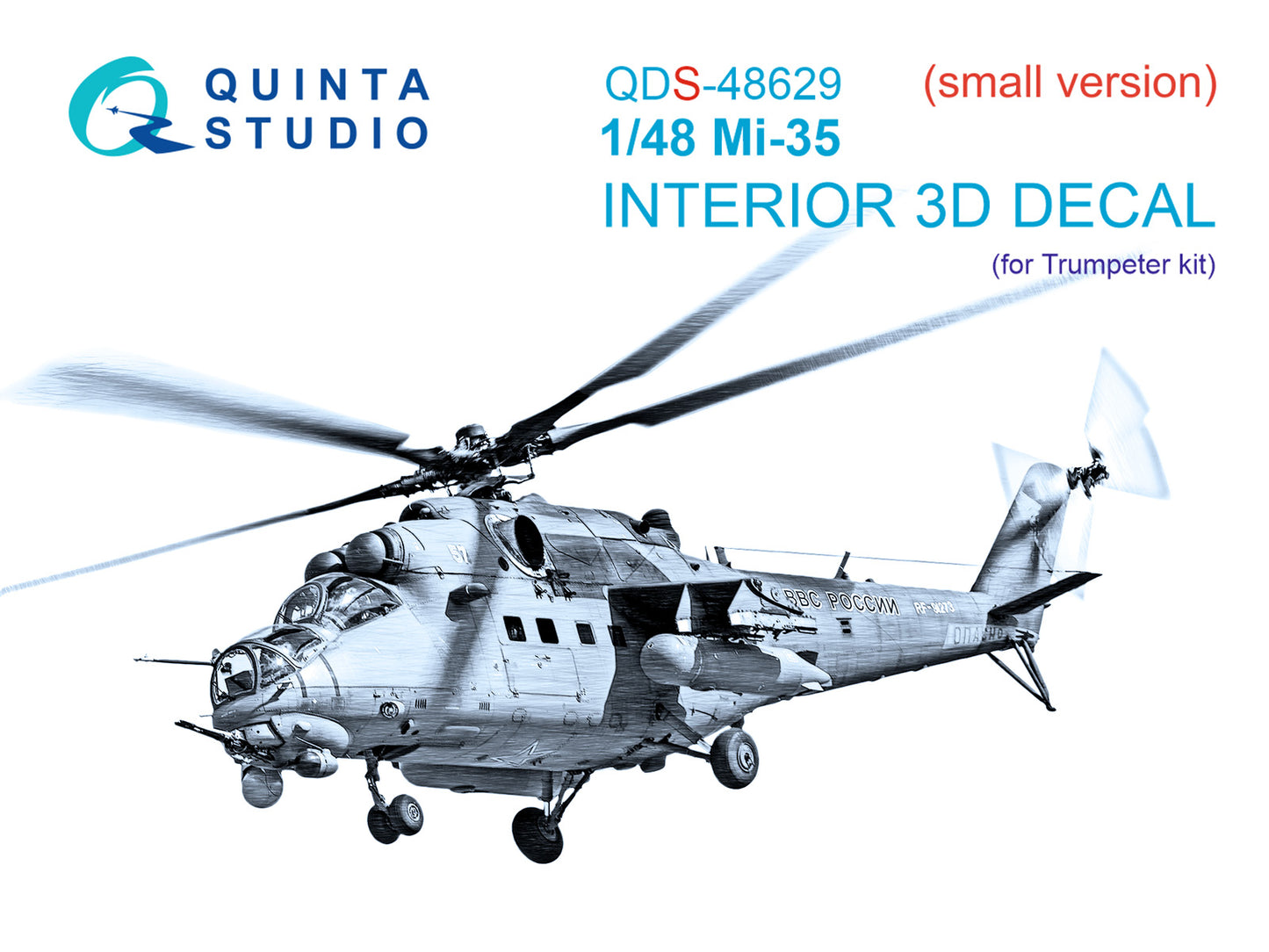 Quinta Studio QDS-48629 1:48 Mil Mi-35 3D-Printed Interior decal