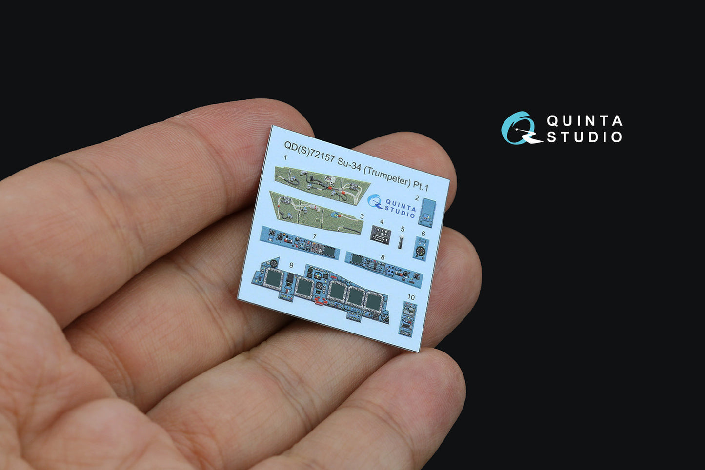 Quinta Studio QDS-72157 1:72 Sukhoi Su-34 3D-Printed Interior Decals