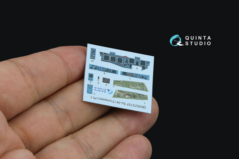 Quinta Studio QDS-72157 1:72 Sukhoi Su-34 3D-Printed Interior Decals