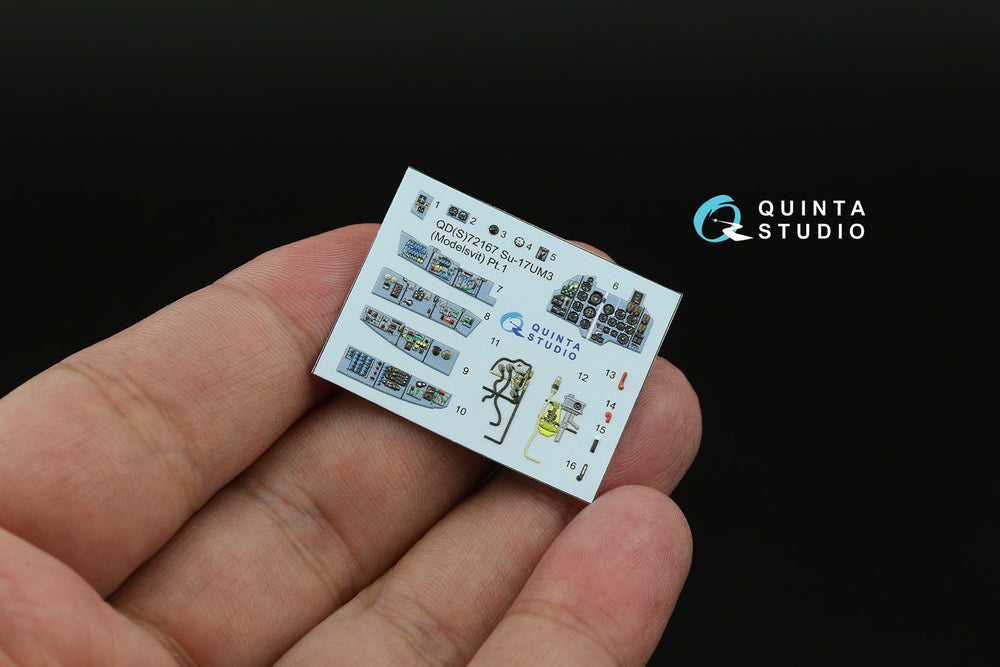 Quinta Studio QDS-72167 1:72 Su-17UM3 3D Interior Decal