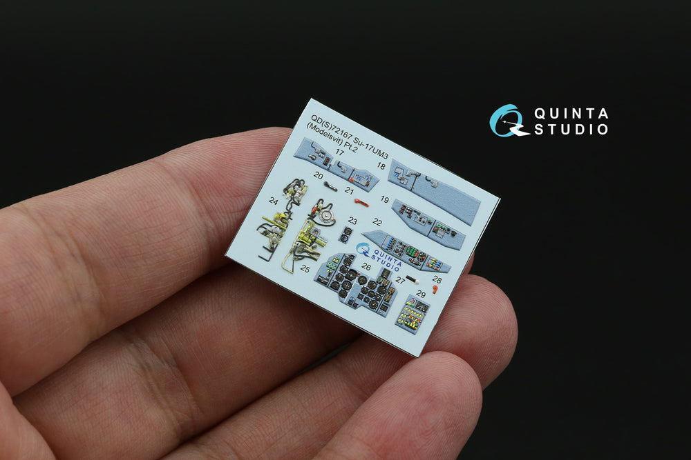 Quinta Studio QDS-72167 1:72 Su-17UM3 3D Interior Decal