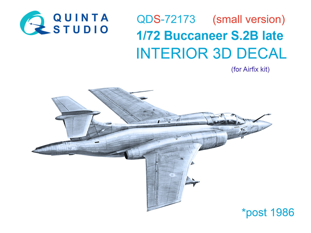 Quinta Studio QDS-72173 1:72 Buccaneer S.2B Early 3D Interior Decal