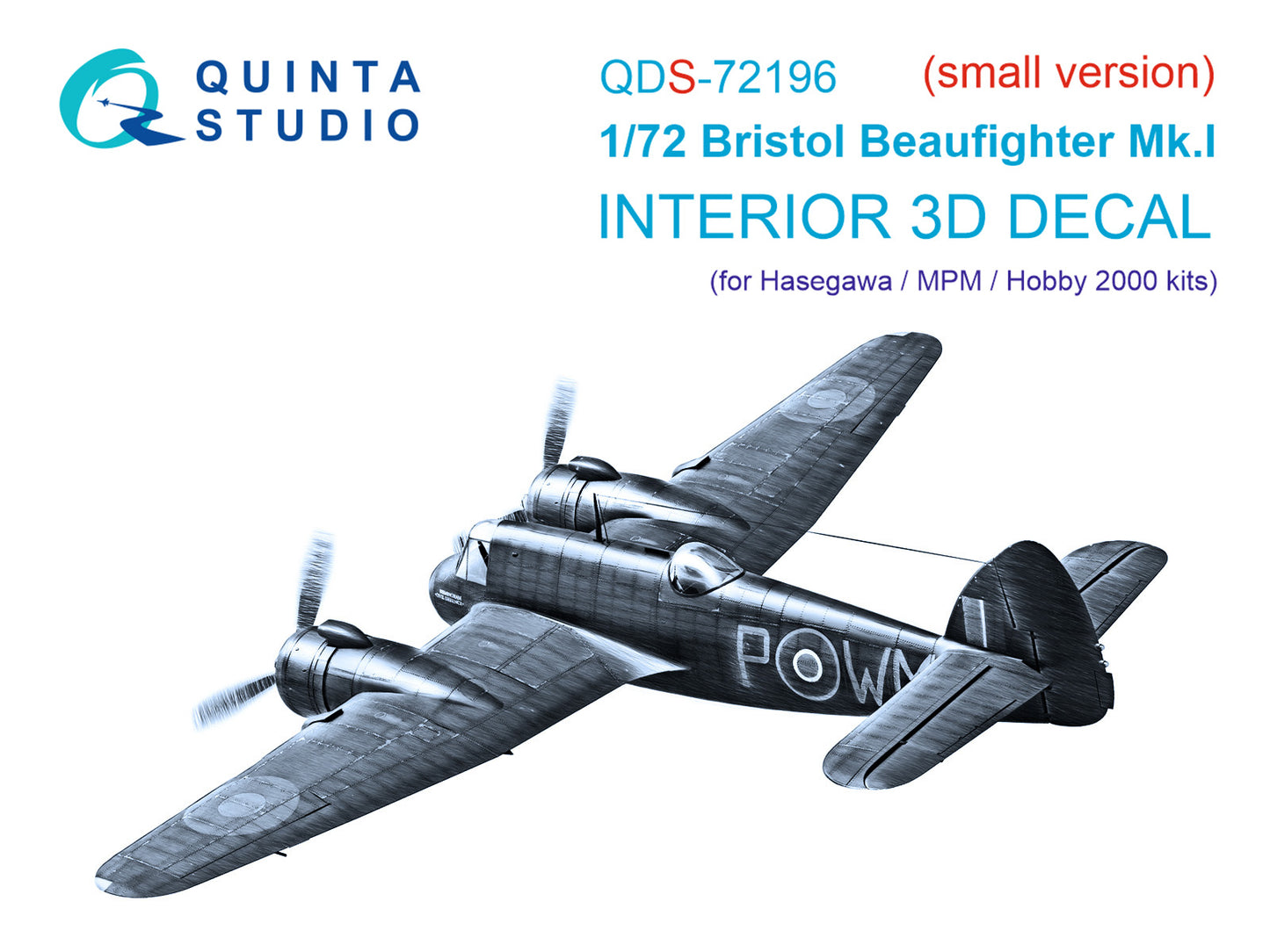 Quinta Studio QDS-72196 1:72 Beaufighter Mk.I 3D Interior Decal