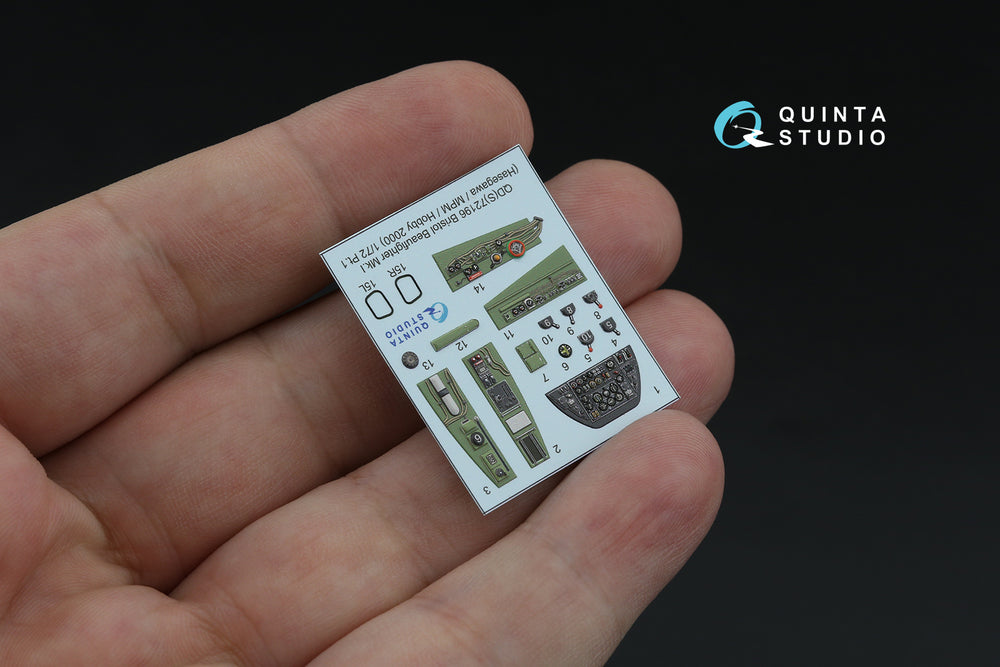 Quinta Studio QDS-72196 1:72 Beaufighter Mk.I 3D Interior Decal