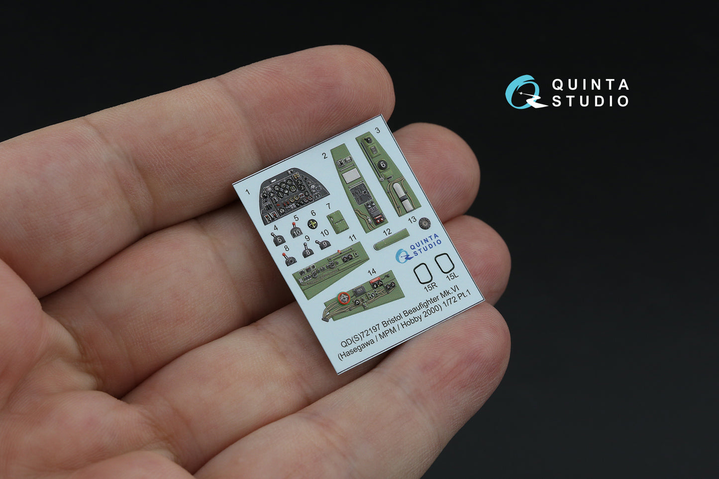 Quinta Studio QDS-72197 1:72 Beaufighter Mk.VI 3D Interior Decal