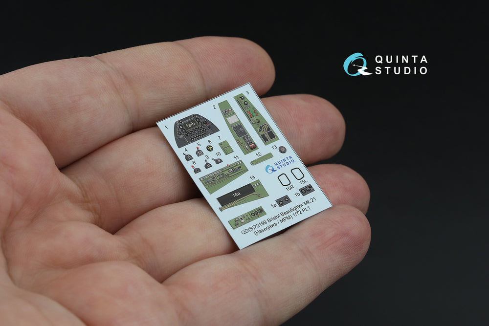 Quinta Studio QDS-72199 1:72 Beaufighter Mk.21 3D Interior Decal