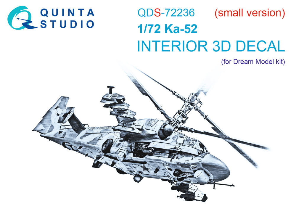 Quinta Studio QDS-72236 1:72 Ka-52 Hokum-B 3D Interior Decal