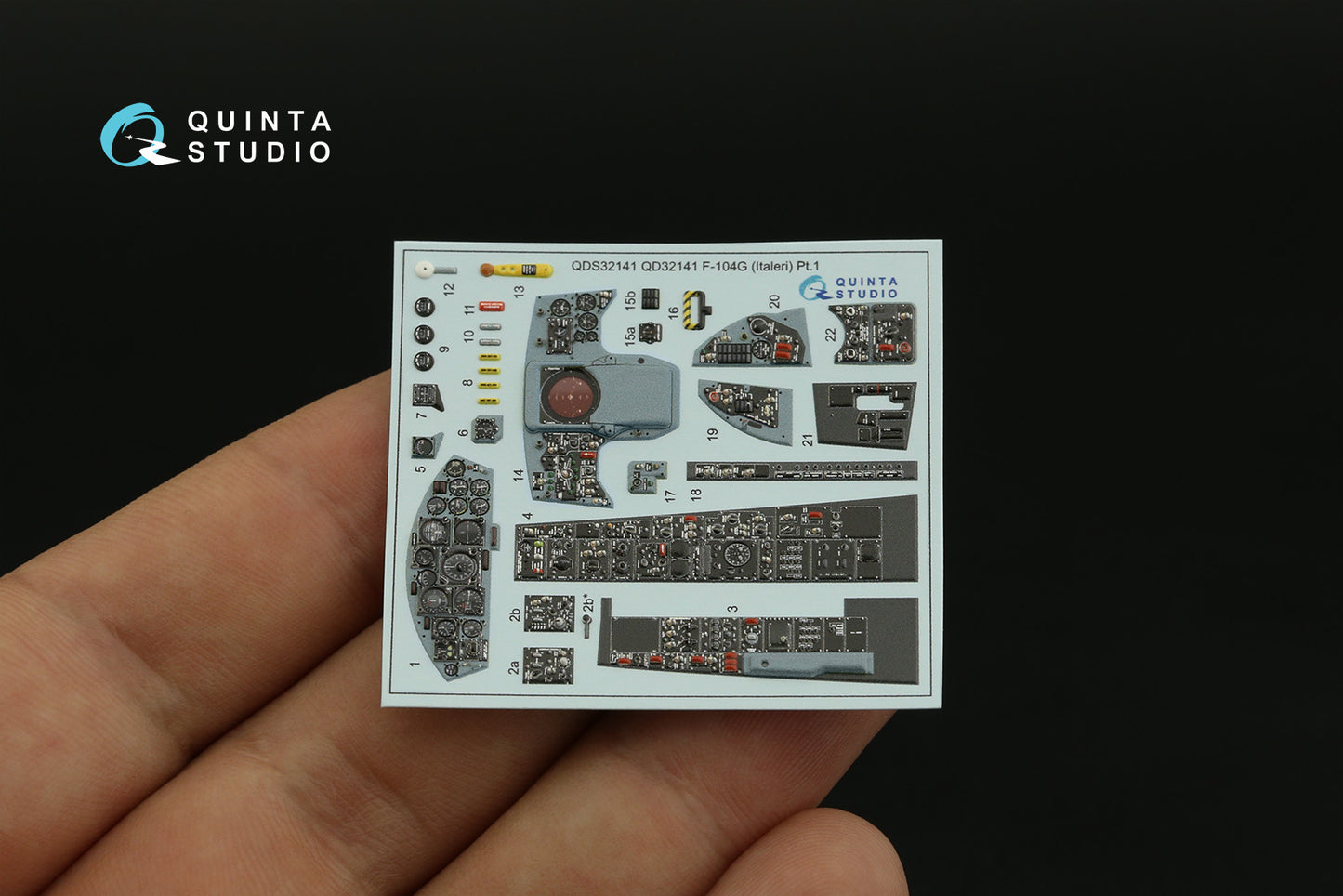 Quinta Studio QDS-32141 1:32 F-104G Starfighter 3D Interior Decal