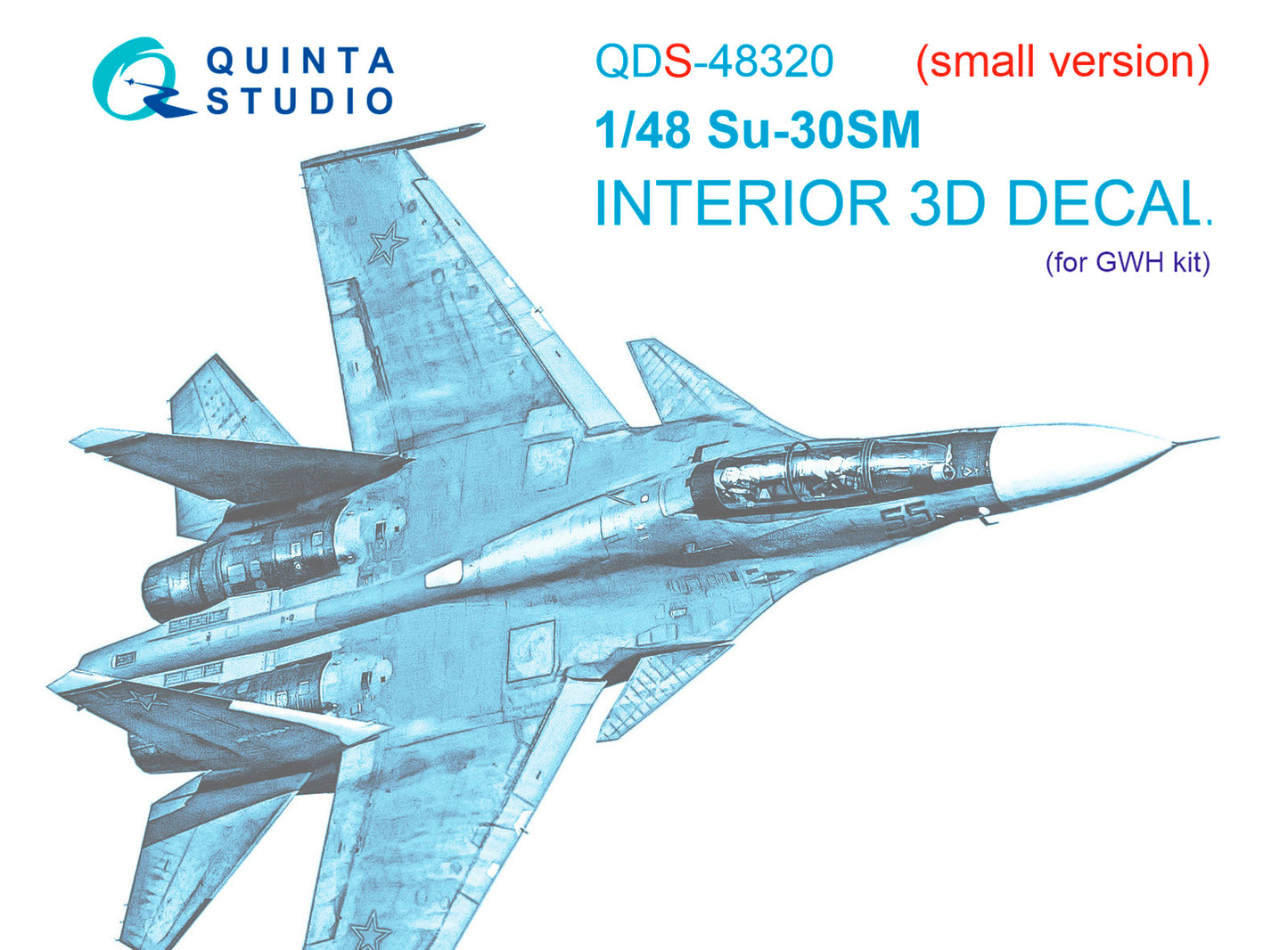 Quinta Studio QDS-48320 1:48 Su-30SM 3D Interior (Small)