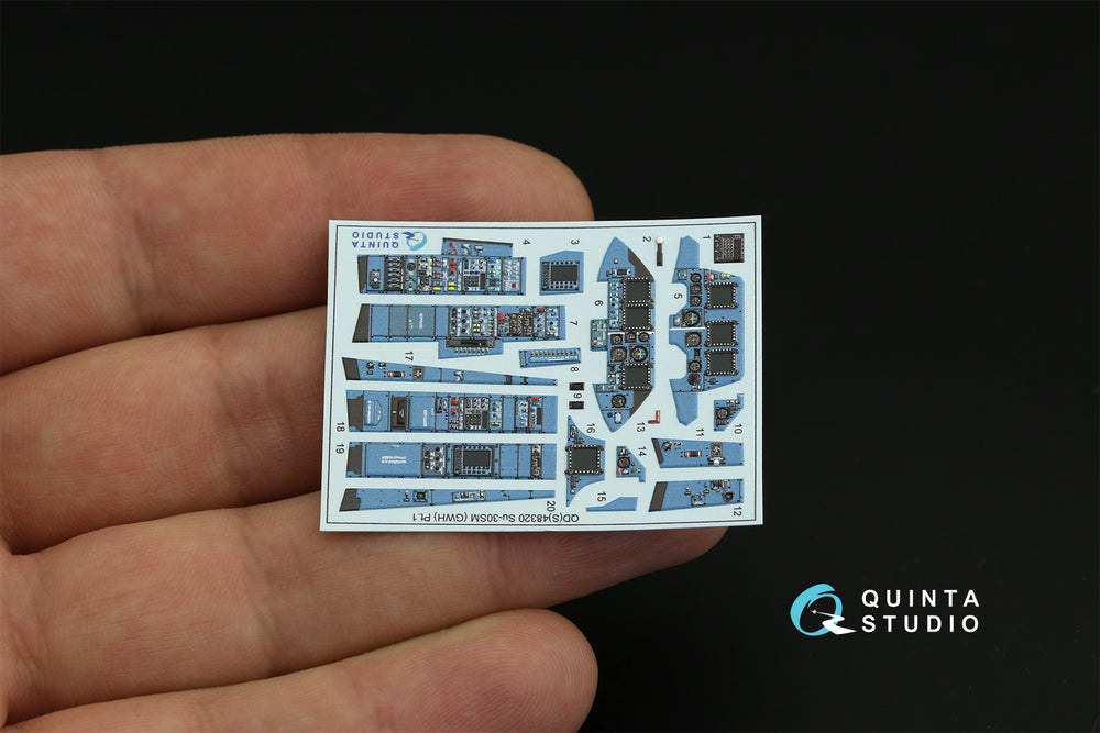 Quinta Studio QDS-48320 1:48 Su-30SM 3D Interior (Small)
