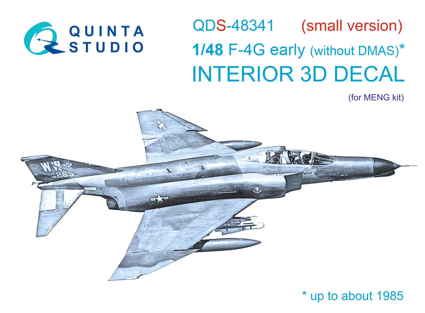 Quinta Studio QDS-48341 1:48 F-4G Early Phantom 3D Interior Decal