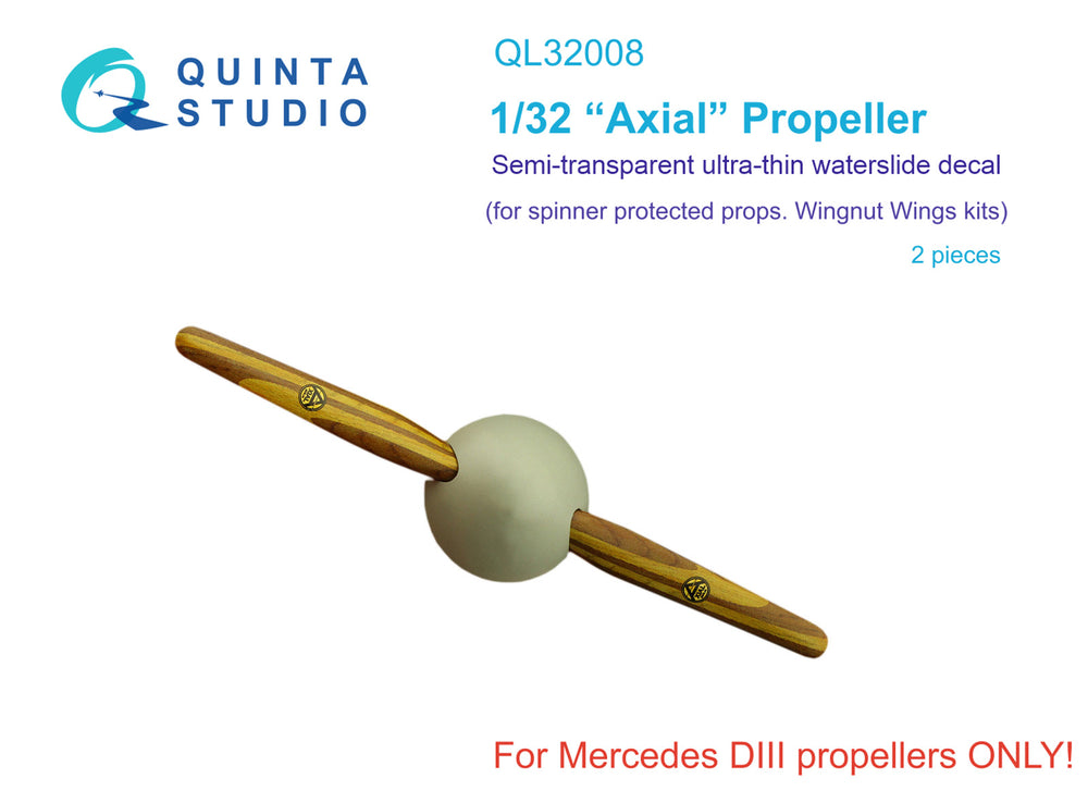 Quinta Studio QL32008 1:32 Wooden Propellers Axial